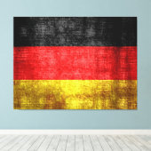 Toile Drapeau allemand Vintage (Insitu (Plancher de Bois))