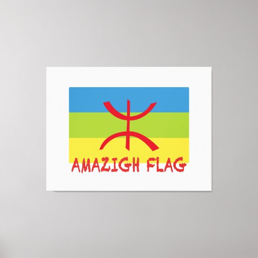 Toile Drapeau Amazigh - Drapeau Amazigh Drapeau (Recto)