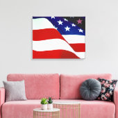 Toile Drapeau américain (Insitu(Salon))