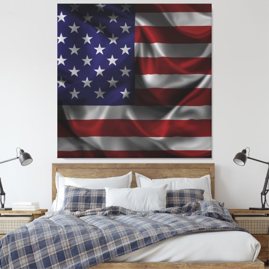 Toile Drapeau américain (Insitu(Chambre))