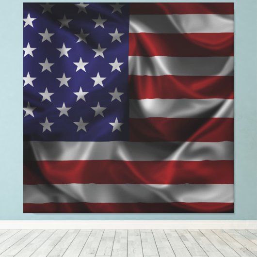 Toile Drapeau américain (Insitu (Plancher de Bois))