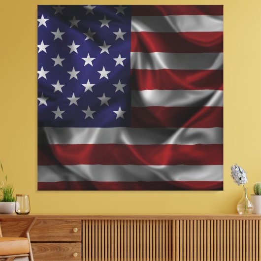 Toile Drapeau américain (Insitu(Salon))