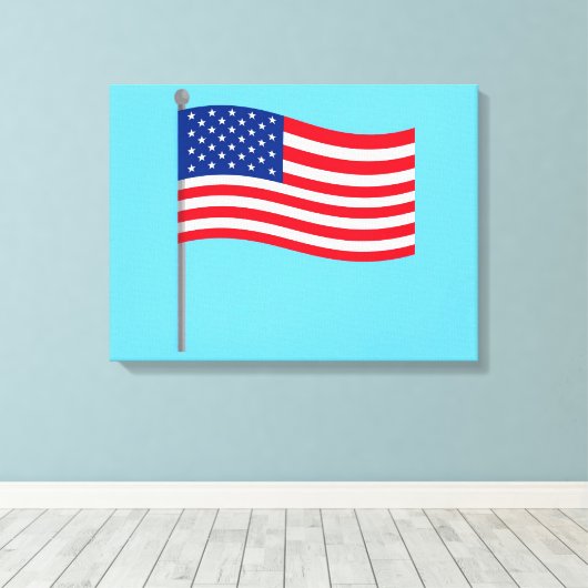 Toile drapeau américain (Insitu (Plancher de Bois))