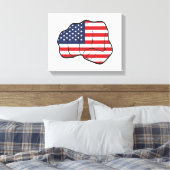 Toile Drapeau américain (Insitu(Chambre))