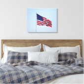 Toile Drapeau américain agitant dans la couleur du ciel  (Insitu(Chambre))