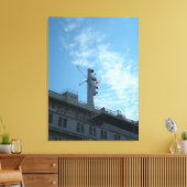 Toile Drapeau américain au-dessus des États-Unis (Insitu(Salon))