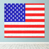 Toile Drapeau américain Burlap Linen Russe Jute (Insitu (Plancher de Bois))