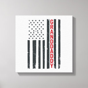 Toile Drapeau américain grand-père Design patriotique vi