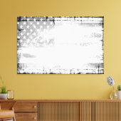 Toile Drapeau américain Grunge (Insitu(Salon))
