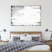 Toile Drapeau américain Grunge (Insitu(Chambre))