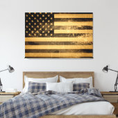 Toile Drapeau américain Grunge 4 (Insitu(Chambre))