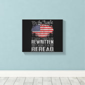 Toile Drapeau américain La constitution des États-Unis d (Insitu (Plancher de Bois))