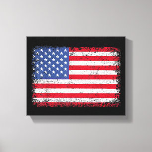 Toile Drapeau américain patriotique USA pour hommes femm