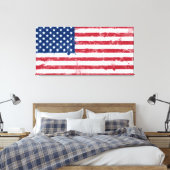Toile Drapeau américain peint (Insitu(Chambre))