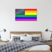 Toile Drapeau arc-en-ciel Lgbtq (Insitu(Chambre))