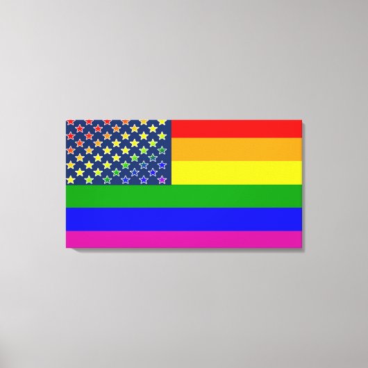 Toile Drapeau arc-en-ciel Lgbtq (Recto)