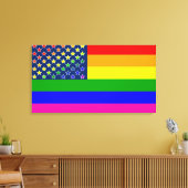 Toile Drapeau arc-en-ciel Lgbtq (Insitu(Salon))
