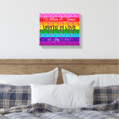 Toile Drapeau Arc-en-ciel Original 8 bandes LGBT Mariage (Insitu(Chambre))