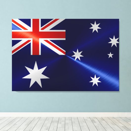 Toile Drapeau Australie (Insitu (Plancher de Bois))