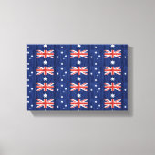 Toile drapeau australien design Thunder_Cove bleu (Recto)