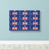 Toile drapeau australien design Thunder_Cove bleu (Insitu (Plancher de Bois))