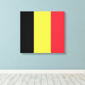 Toile Drapeau belge (Insitu (Plancher de Bois))