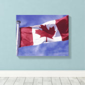 Toile Drapeau canadien (Insitu (Plancher de Bois))