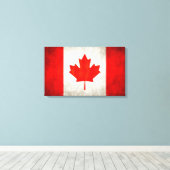 Toile Drapeau canadien (Insitu (Plancher de Bois))