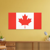 Toile Drapeau canadien (Feuille d'érable) (Canada) (Insitu(Salon))