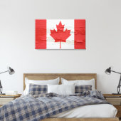 Toile Drapeau canadien peinture Patinée (Insitu(Chambre))