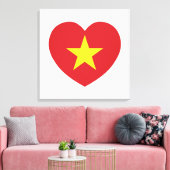 Toile Drapeau cardiaque du Vietnam (Insitu(Salon))
