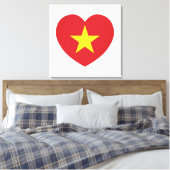Toile Drapeau cardiaque du Vietnam (Insitu(Chambre))