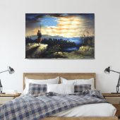 Toile Drapeau céleste américain dans le ciel, Guerre civ (Insitu(Chambre))