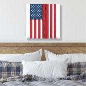 Toile Drapeau de baseball en détresse Conception vectori (Insitu(Chambre))