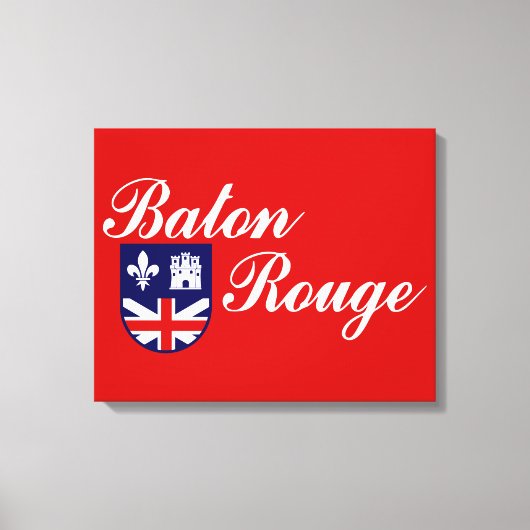 Toile Drapeau de Baton Rouge (Louisiane) (Recto)
