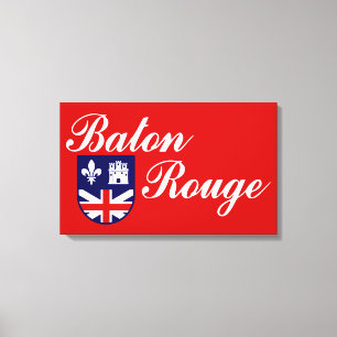 Toile Drapeau de Baton Rouge (Louisiane)