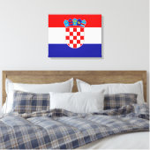 Toile Drapeau de Croatie (Insitu(Chambre))