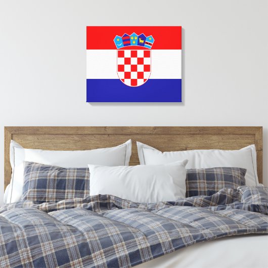 Toile Drapeau de Croatie (Insitu(Chambre))