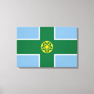 Toile Drapeau de Derbyshire (Comté d'Angleterre, Royaume