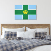 Toile Drapeau de Derbyshire (Comté d'Angleterre, Royaume (Insitu(Chambre))