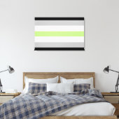 Toile Drapeau de fierté agender (Insitu(Chambre))