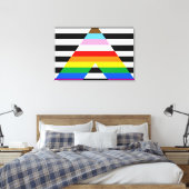 Toile Drapeau de fierté allié du progrès LGBTQ (Insitu(Chambre))