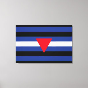 Toile Drapeau de fierté cuir queer