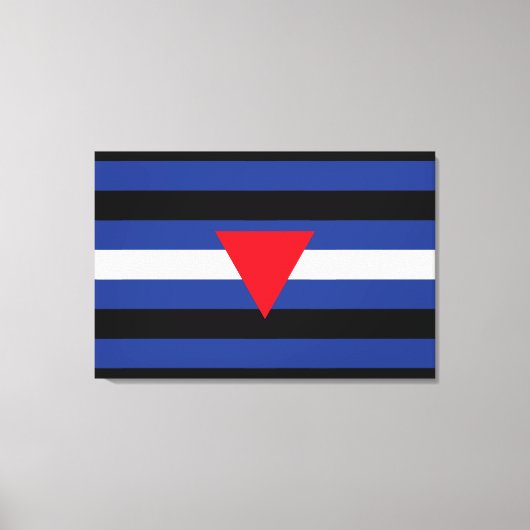 Toile Drapeau de fierté cuir queer (Recto)