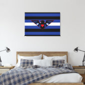Toile Drapeau de fierté d'aigle en cuir (Insitu(Chambre))