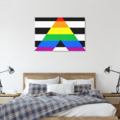 Toile Drapeau de fierté d'allié (Insitu(Chambre))