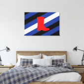 Toile Drapeau de fierté de bottes (Insitu(Chambre))