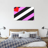 Toile Drapeau de fierté de fille de cuir (Insitu(Chambre))