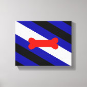 Toile Drapeau de fierté de jeu de chiots de SlipperyJoe (Recto)