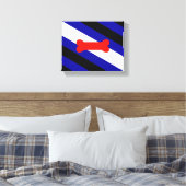 Toile Drapeau de fierté de jeu de chiots de SlipperyJoe (Insitu(Chambre))